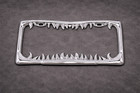 Universal Metal Shark Tooth Teeth Jaws License Plate Frame Cool Design Chrome