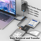Hard Drive Reader Ide Sata To Usb 3 0   Usb C Adapter  3in1 Ultra Data Retrieval