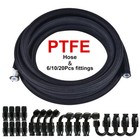 4an-6an-8an-10an Nylon Braided Ptfe Fuel Line 10ft 16ft 20ft Fitting Hose Kit