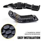 For Jeep Cherokee    2014-2018 7x Black Honeycomb Mesh Grille Grill Inserts