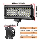2pcs 4-row 7inch 144w Led Work Light Bar Flood Offroad Driving 4wd Truck Atv