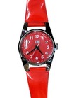 Rare Vintage Life Jumbo Oversized Plastic Red Watch Wall Clock Taiwan Works 