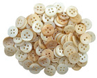 100 Vintage Round 4 Hole 1 2 Inch 14mm Button Natural Mother Of Pearl Mops21