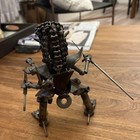 Metal Art Predator Figure - Unique Handmade Interior Decor - 12  Tall
