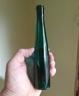 Beautiful Teal Blue 1880s W t  co 7 3 4  Cylinder Toilet Water Cologne Bottle