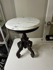 Antique 20th Century Made In Italy Side Table With Marble Top See Description
