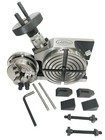 4  Rotary Table Horizontal Vertical   65 Mm 3 Jaw Chuck Backplate   M6 Clamp Kit