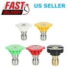 5pcs High Power Pressure Washer Spray Tips Nozzles Kit Quick Connect 1 4  Set