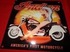 12    Indian Motorcycle W  Beautiful Indian Female Woman Metal Porcelain Sign  822