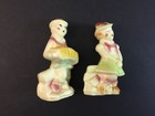Vintage Shawnee Swiss Girl   Boy Musician   Singer Salt   Pepper Shakers