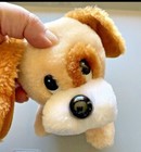 Applause Plush Vintage 1983 Puppy Dog With Tongue Stuffed Animal Cream Tan Cute 