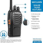 Long Range Walkie Talkie 2 Set 50 Mile Two Way Radio Charge Headset Waterproof