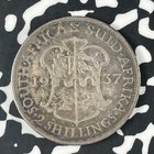 1937 South Africa 2 Shillings Lot f1244 Silver 