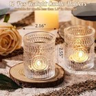 Glass Votive Candle Holders  Wedding Party Decor  Home Centerpiece