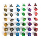 6 Colors 42pcs Polyhedral Dice Set For Dnd Rpg Mtg Game Dungeons Games   Bag