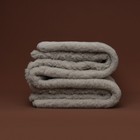 Thick Merino Wool Blanket     Stone     Handcrafted  Natural  And Extra Warm