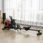 Soozier Water Rowing Machine  Foldable  Wheels  For Home Gym  Red