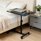 Home Mobile Portable Laptop Desk Adjustable Height Rolling Small Standing Desk