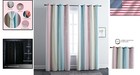 Dreamy Ombre Blackout Curtains With Star Accents - Pink blue 2-pack 52w X 95l