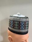 African Traditional Native Handmade Hausa fulani kufi Hat - Medium  22  - 22 5  