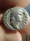 Roman Empire   66-67 Ad   Nero   Silver Denarius       Salus    