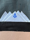 Masonic Master Mason Pocket Square Compass Handkerchief Fraternity New 