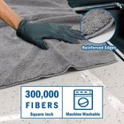 Homexcel Professional Large Microfiber Car Drying Towels 2 31 X 24 Inch  Grey 