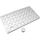 50 White Gem Jar Tray Insert For Jewelry Display Loose Stones Beads Coins 2 Pack