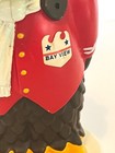 1976 Bayview Federal Savings Coin Bank Hard Vinyl Advertising Eagle Figure Vtg