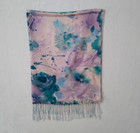 Hijab Head Scarf Wrap Shawl Tassel Lightweight Floral Fashion Green Purple      
