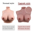 Realistic Silicone Breast Forms Crossdresser Breastplate B-h Cup Fake Boobs Tits