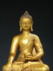 11 8  Old Tibet Bronze Gilt Shakyamuni Sakyamuni Amitabha Buddha Statue