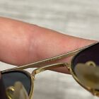 Vintage Ray Ban 62-14 Gold Tone Blue Lens Aviator Sunglasses Frames