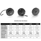 Brushless Gear Rear Hub Motor Wheel 36v 48v 250-2000w E-bike Conversion Kit