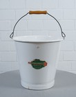 Enamel Bucket With Handle 12 Litre Westphalian Steel Enamel Art Deco 1930s