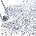10-1000pcs 0 9-8mm Round Cut White Cz Zirconia Loose Stones For Jewelry Making