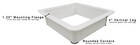 Heng s Vertical Leg Garnish Ring Trim Rv Roof Vent - 4  White 90094