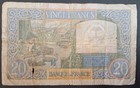 1941 France 20 Francs P92a  E5526-547 