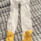 Carter s White Yellow Cotton Tights 18m Unisex Baby Toddler Knee High