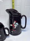Vintage Py Ucagco Rooster   Roses Salt   Pepper Shaker Early Provincial