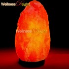 Wdl Natural Himalayan Salt Lamp Curved 8-11 Lbs Ionic Air Purifier Cord Bulb