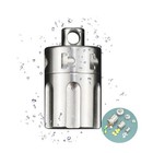 Mini Waterproof Titanium Pill Fob Necklace - Edc Survival Pill Case For Travel
