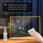 17-inch Led Glow Drawing Board 7 Colors 4 Modes Dry Erase Note Board For Gift