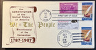  2360 Constitution Fdc W  798 Affixed  Plus  2355 The Bicentennial Stamp