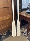 Antique Row Boat Oars 72    Solid Ash Painted White Oars Cottage Decor