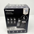 Panasonic Cordless Phone 4 Handsets Call Block Scam Alert Digital Answering