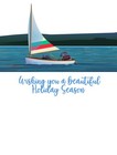 Lighthouse   Cottage Scene Christmas Card - 12 Cards W envelopes - 6 25  X 4 25 