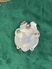 Taxco  925 Silver Mexico Obsidian Aztec Warrior Face Mask Pendant-brooch  Pjb 