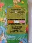 Vintage Holly Hobbie Wrapping Paper Gift Wrap Forget Me Not American Greetings