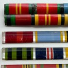 Soviet Ussr Ww2 Veteran Vintage Military Uniform Order Medal Ribbon Bar   4 Pcs 